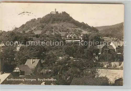 AK / Ansichtskarte Bad Blankenburg Burg Greifenstein Kat. Bad Blankenburg