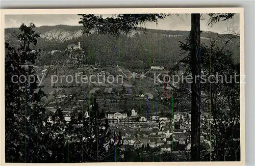 AK / Ansichtskarte Blankenburg Bad Burg Greifenstein Panorama Kat. Bad Blankenburg