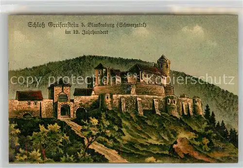 AK / Ansichtskarte Blankenburg Bad Schloss Greifenstein Kat. Bad Blankenburg
