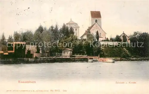 AK / Ansichtskarte Romanshorn Bodensee Schloss und Kirche
