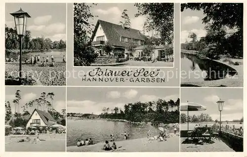 AK / Ansichtskarte Garbsen Strand Gasthof Blauer See Terrasse Kat. Garbsen