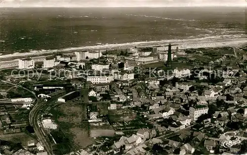 AK / Ansichtskarte Borkum Nordseebad Fliegeraufnahme Kat. Borkum