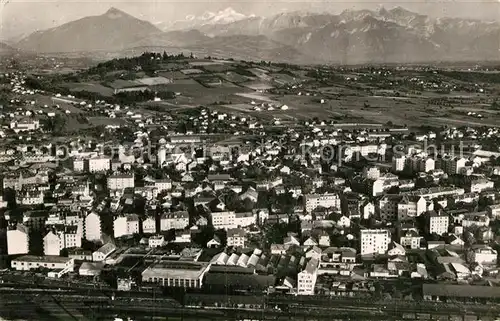 AK / Ansichtskarte Annemasse Fliegeraufnahme mit Mont Blanc Kat. Annemasse