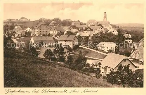 AK / Ansichtskarte Grafenhausen Schwarzwald Panorama Kat. Grafenhausen