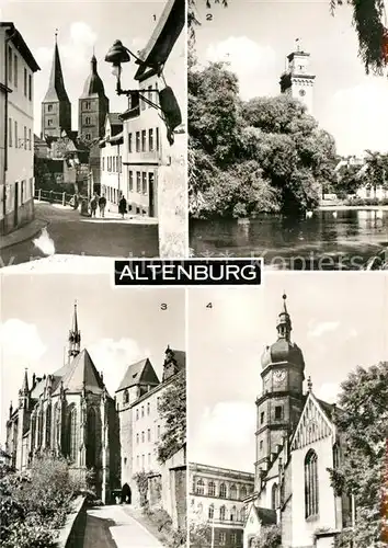 AK / Ansichtskarte Altenburg Thueringen Rote Spitzen Doppelturm Wahrzeichen Teich Kunstturm Schlosskirche Bartholomaeikirche Kat. Altenburg