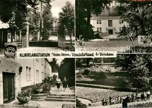 AK / Ansichtskarte Neufahrland Kliniksanatorium Heinrich Heine Waldhaus Rosenbeete Liegewiese Kat. 