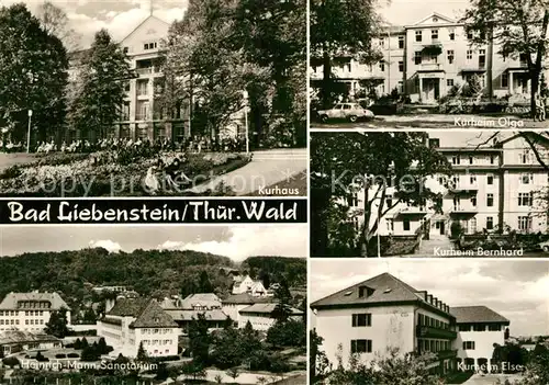 AK / Ansichtskarte Bad Liebenstein Kurhaus Kurheim Heinrich Mann Sanatorium Kat. Bad Liebenstein