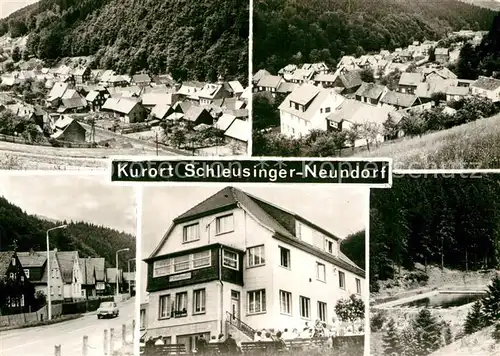 AK / Ansichtskarte Schleusingerneundorf Teilansichten Kurort Freibad Kat. Nahetal Waldau