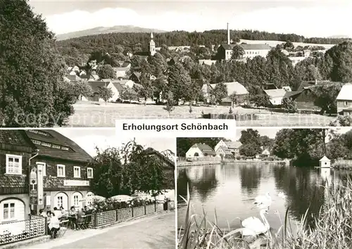 AK / Ansichtskarte Schoenbach Loebau Teilansichten Erholungsort Schwanenteich Kat. Schoenbach Loebau