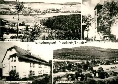 AK / Ansichtskarte Neukirch Lausitz Panorama Blick vom Valtenberg Bergbaude Jugendherberge Valtenberghaus Kat. Neukirch Lausitz