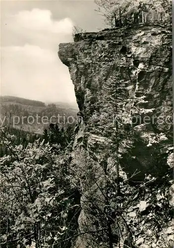 AK / Ansichtskarte Pobershau Vogeltoffelfelsen im Schwarzwassertal Kat. Pobershau