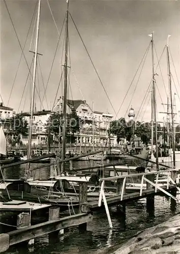 AK / Ansichtskarte Warnemuende Ostseebad Alter Strom Segelboote Kat. Rostock