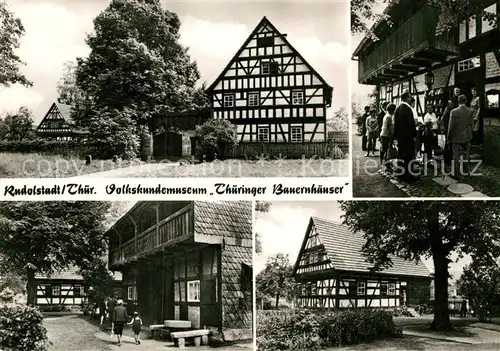 AK / Ansichtskarte Rudolstadt Volkskundemuseum Thueringer Bauernhaeuser Fachwerk Kat. Rudolstadt