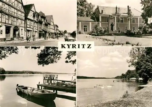 AK / Ansichtskarte Kyritz Brandenburg Ortspartie und See Kat. Kyritz