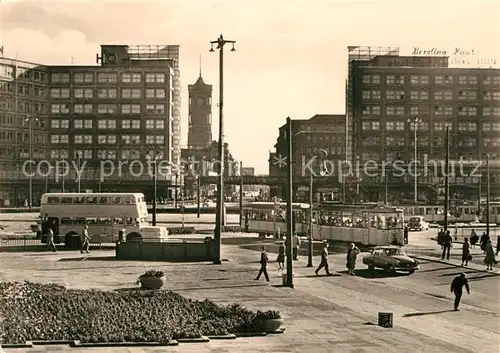 AK / Ansichtskarte Berlin Alexanderplatz Strassenbahn Kat. Berlin