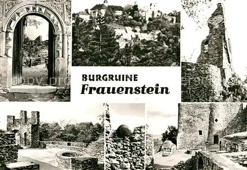 AK / Ansichtskarte Frauenstein Sachsen Burgruine Kat. Frauenstein Sachsen