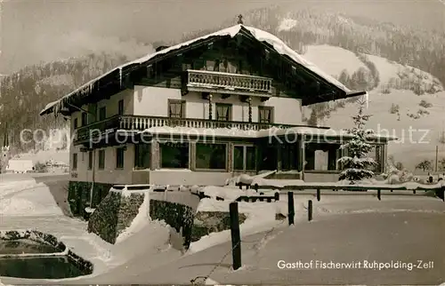 AK / Ansichtskarte Zell Ruhpolding Gasthof Fischerwirt Kat. Ruhpolding