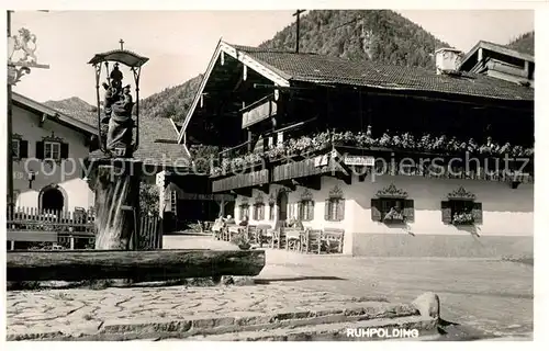 AK / Ansichtskarte Ruhpolding Brunnen  Kat. Ruhpolding