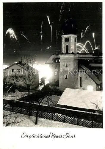 AK / Ansichtskarte Sonthofen Oberallgaeu Jahreswechsel an der Kirche Kat. Sonthofen