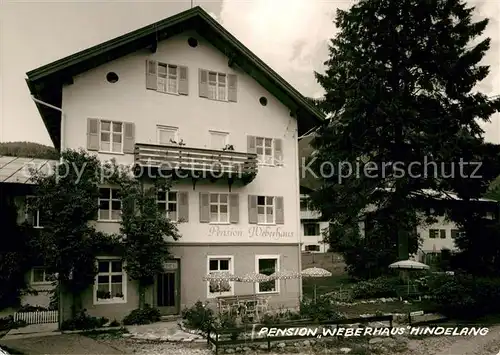 AK / Ansichtskarte Hindelang Pension Weberhaus Kat. Bad Hindelang
