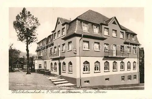 AK / Ansichtskarte Waldkatzenbach Gasthaus Pension Zum Loewen Kat. Waldbrunn