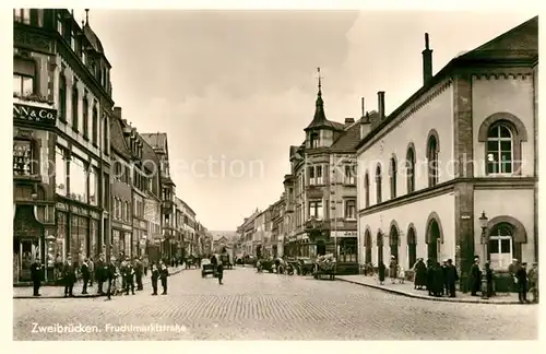 AK / Ansichtskarte Zweibruecken Fruchtmarktstrasse Kat. Zweibruecken