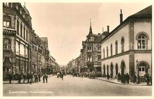 AK / Ansichtskarte Zweibruecken Fruchtmarktstrasse Kat. Zweibruecken