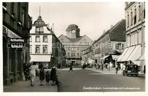 AK / Ansichtskarte Zweibruecken Lammstrasse Ludwigschule Kat. Zweibruecken