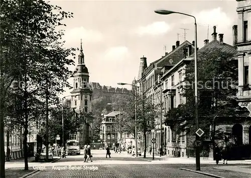 AK / Ansichtskarte Greiz Thueringen August Bebel Strasse Kat. Greiz