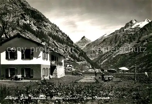 AK / Ansichtskarte Pont Valsavarenche Albergo Gran Paradiso sfondo Grivola Gran Nomenon