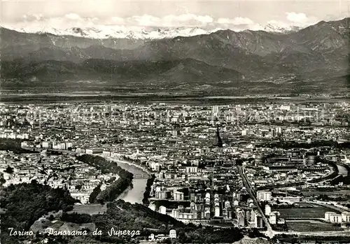 AK / Ansichtskarte Torino Panorama da Superga Alpes Kat. Torino