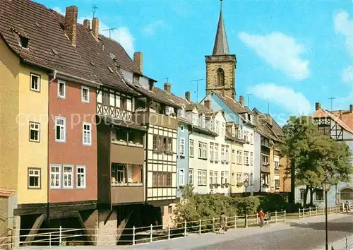 AK / Ansichtskarte Erfurt Kraemerbruecke Kirchturm Kat. Erfurt