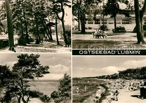 AK / Ansichtskarte Lubmin Ostseebad Strand Promenade Heim Adolf Diesterweg  Kat. Lubmin