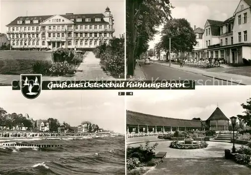 AK / Ansichtskarte Kuehlungsborn Ostseebad Erholungsheim Georgij Dimitroff Promenaden Hotel Konzertgarten Kat. Kuehlungsborn