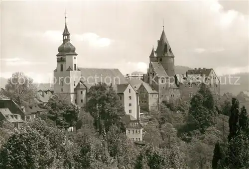 AK / Ansichtskarte Schwarzenberg Erzgebirge Schloss Kirche Kat. Schwarzenberg