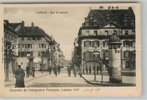 AK / Ansichtskarte Landau Pfalz Marktstrasse  Kat. Landau in der Pfalz