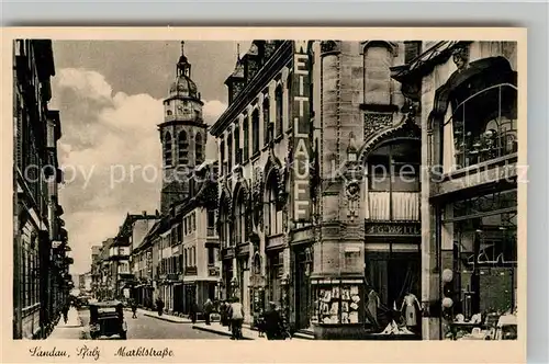 AK / Ansichtskarte Landau Pfalz Marktstrasse  Kat. Landau in der Pfalz