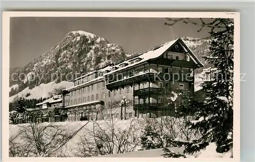 AK / Ansichtskarte Hindelang Hotel Luitpoldbad Kat. Bad Hindelang