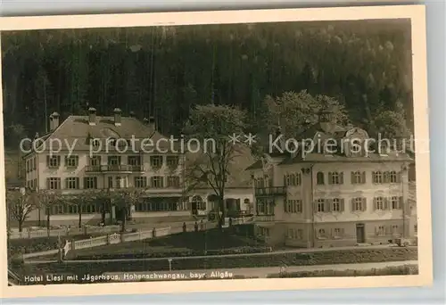 AK / Ansichtskarte Hohenschwangau Hotel Liesel Jaegerhaus  Kat. Schwangau