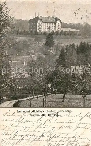 AK / Ansichtskarte Kohlhof Heidelberg Kurhaus Kat. Heidelberg