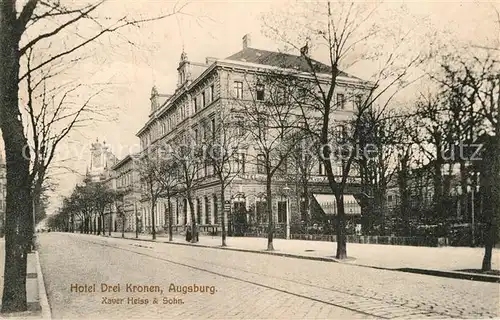 AK / Ansichtskarte Augsburg Hotel Drei Kronen  Kat. Augsburg