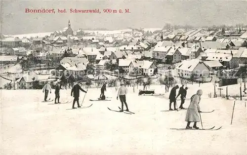 AK / Ansichtskarte Bonndorf Schwarzwald Skifahrer Kat. Bonndorf