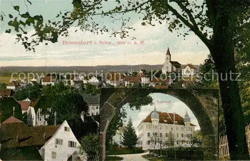 AK / Ansichtskarte Bonndorf Schwarzwald Panorama Schloss Kat. Bonndorf