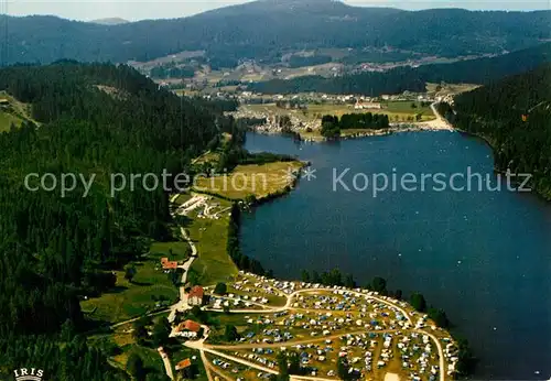 AK / Ansichtskarte Longemer Xonrupt Vue aerienne sur le lac de Longemer Collection Les Vosges pittoresques Kat. Xonrupt Longemer