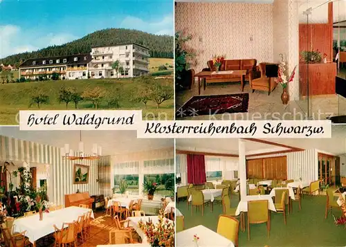 AK / Ansichtskarte Klosterreichenbach Kurhaus Hotel Waldgrund Luftkurort im Murgtal Kat. Baiersbronn