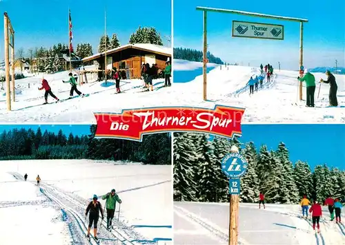 AK / Ansichtskarte Breitnau Thurnerwirtshaus Thurner Spur Wintersportplatz Schwarzwald Skilanglauf Loipe Kat. Breitnau