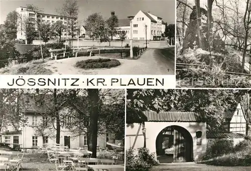 AK / Ansichtskarte Joessnitz Erholungsheim Richard Mildenstrey Teufelskanzel Nymphental Restaurant Pfeffermuehle Ferienheim Lochbauer Kat. Plauen