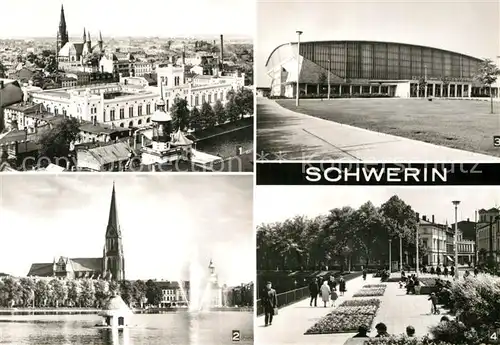 AK / Ansichtskarte Schwerin Mecklenburg Dom Pfaffenteich Kongresshalle  Kat. Schwerin
