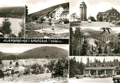 AK / Ansichtskarte Auersberg Wildenthal Blick von Talsperre des Friedens Wildental Hotel am Auersberg Bockautal  Kat. Eibenstock