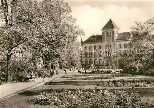 AK / Ansichtskarte Halle Saale Postamt Park Kat. Halle